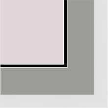 1" x 2 1/8" White Shadowbox image
