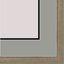 1" Tan Raked Silver Trim image