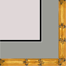 1" Gold Bamboo Shaded