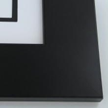 3" Satin Black